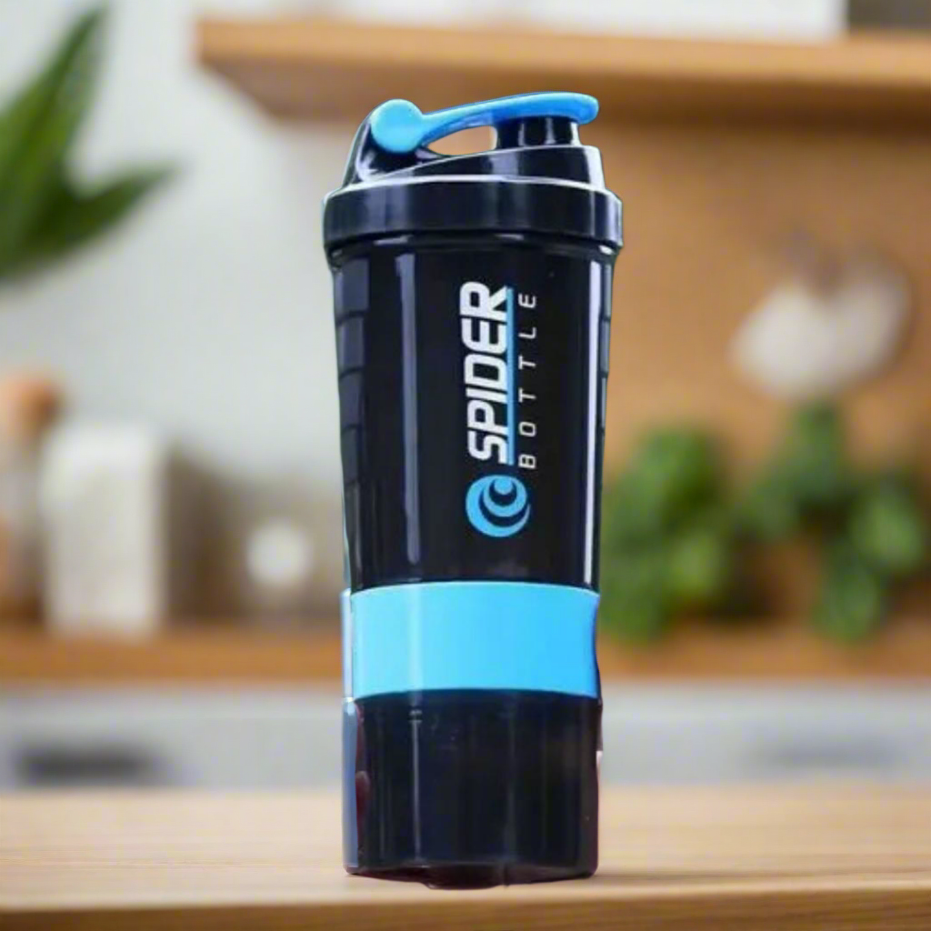 Shaker Spider Bottle – Nutrition, Hydratation, Organisation